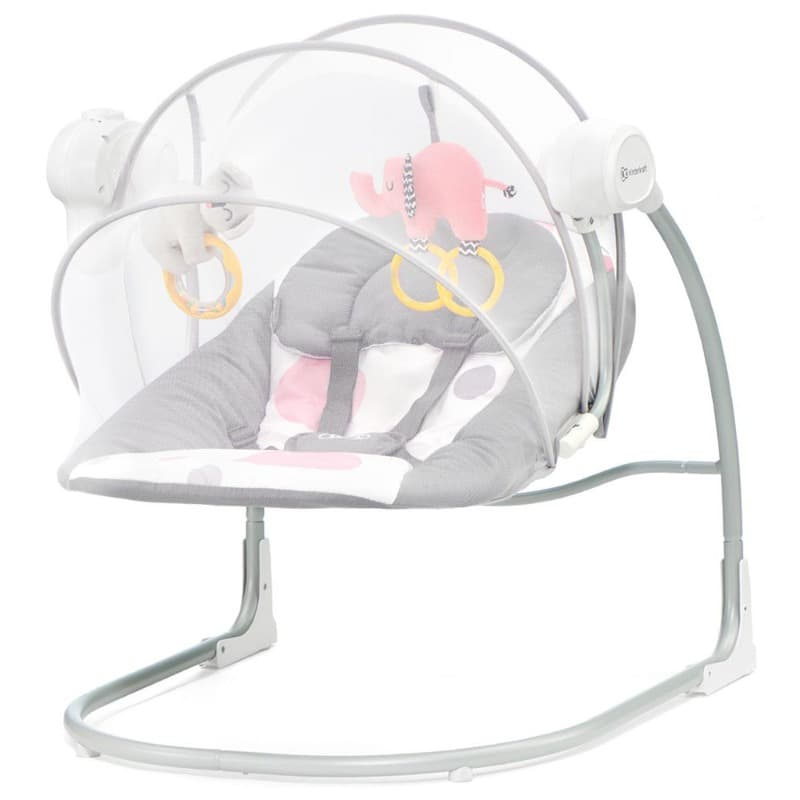 Kinderkraft Minky Pink Baby Rocker thumbnail 4