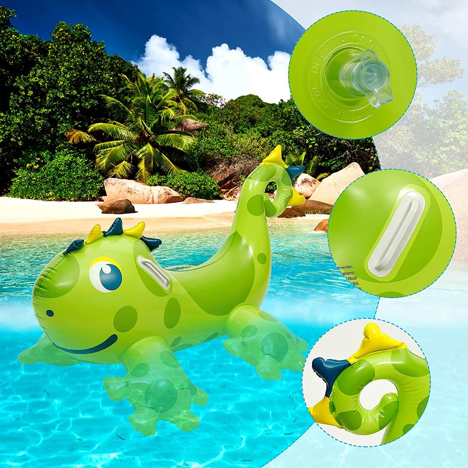 Sun Club Inflatable Kids Dinosaur Rider Float thumbnail 3