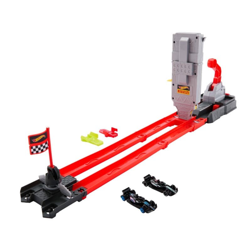 Hot Wheels Racing Formula 1 Toy Car Track Set 1:64 thumbnail 2