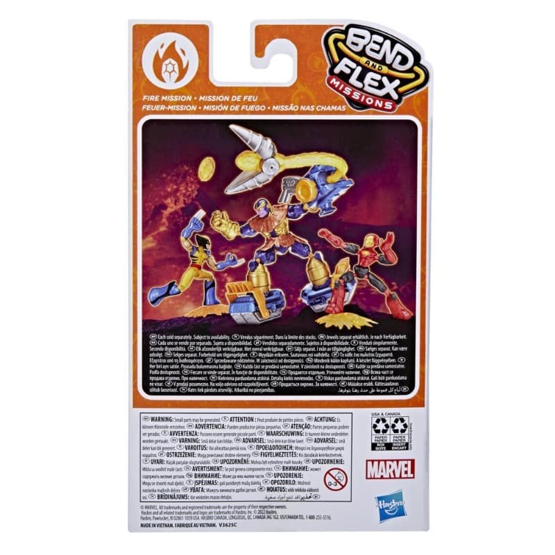 Marvel Bend And Flex Wolverine Fire Mission thumbnail 4
