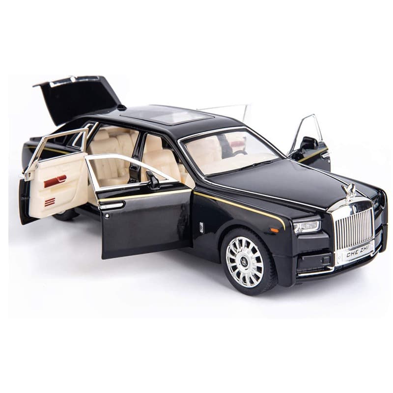 Rolls Royce Phantom Sound And Light Pull Back Die Cast - White thumbnail 3