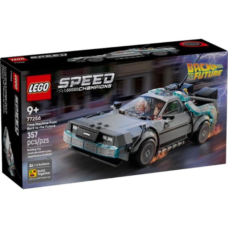 LEGO Speed Champions Back to the Future car with Doc Brown and Marty McFly figures