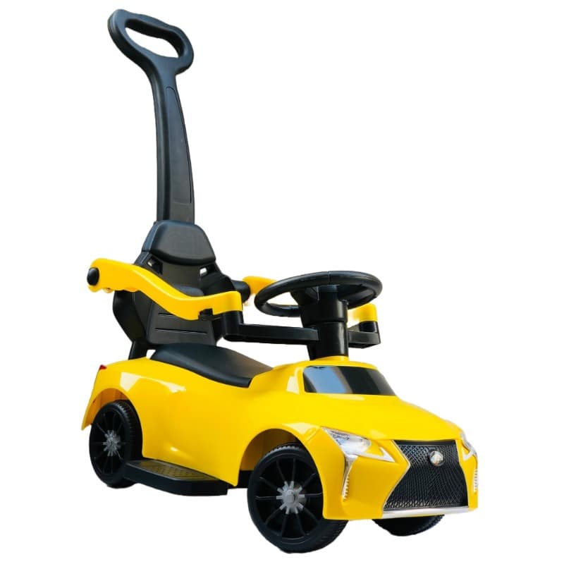 MZT Ride On Pushing Car With Light And Music - Yellow