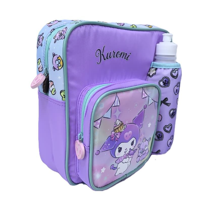 Kuromi Kindergarten Backpack with Accessories Green