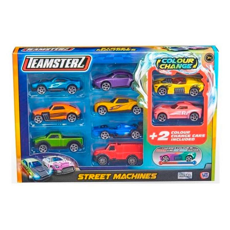 Teamsterz Color Changing Cars 9 Piece Set thumbnail 2
