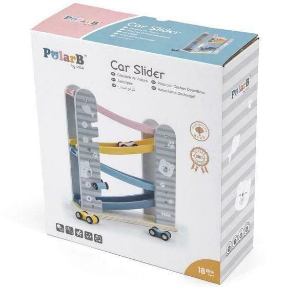 VIGA Wooden Car Slider Playset