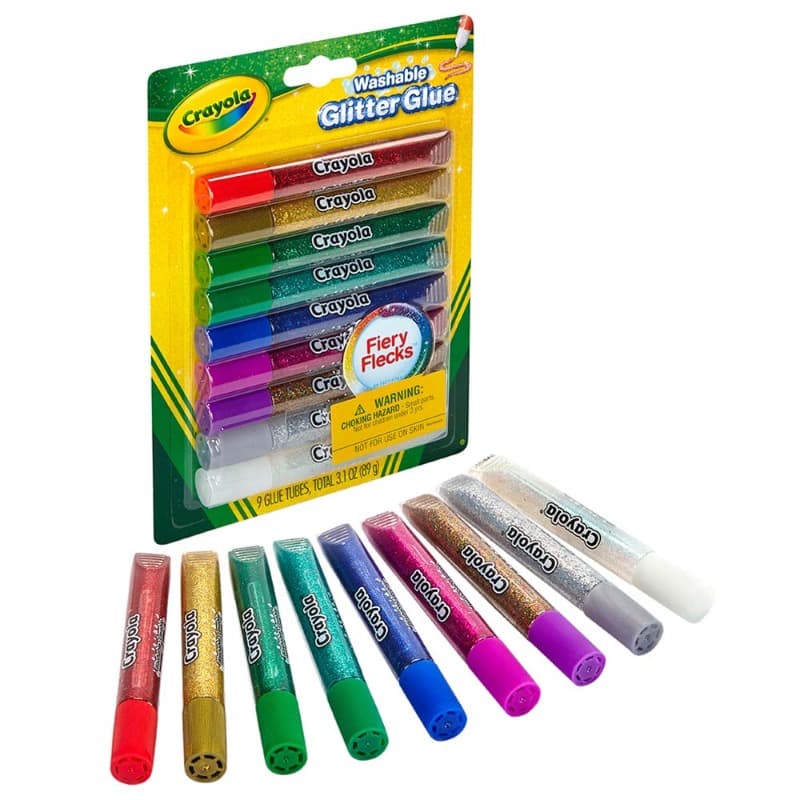 Crayola Washable Glitter Glue Set -9 Colors thumbnail 2