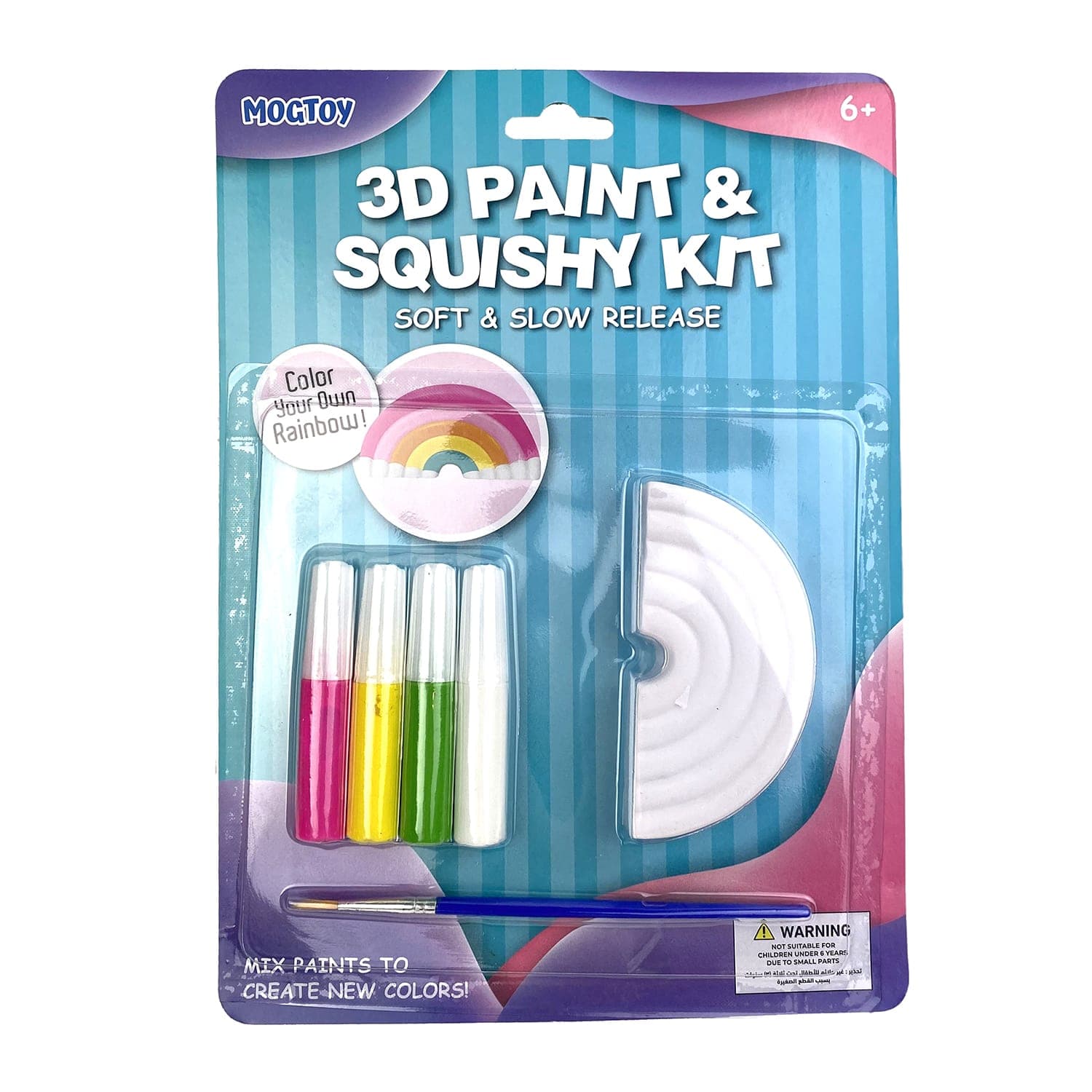 Mogtoy 3D Paint And Squishy Kit Rainbow