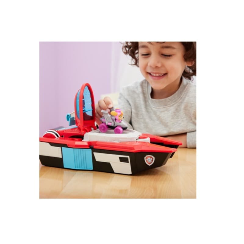 PAW Patrol Pup Squad Aircraft Carrier with Skye Racer & Chase Figure thumbnail 5