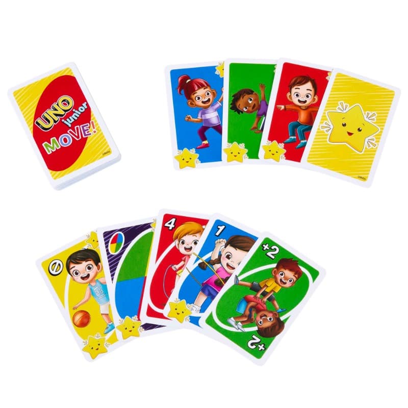 Uno Junior Move Uno Card Game thumbnail 4