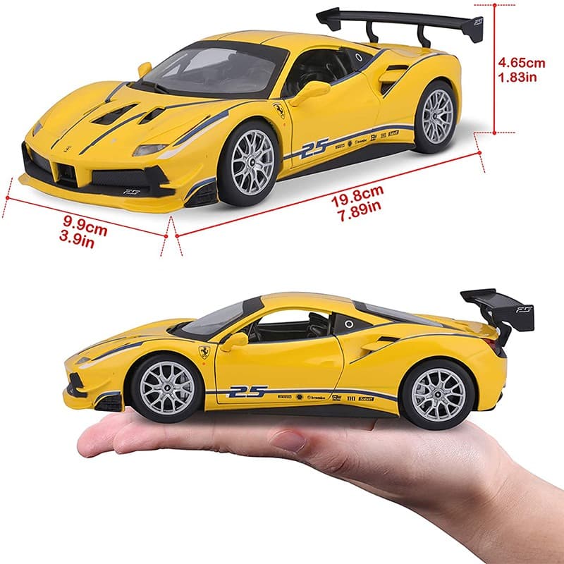 Bburago - Ferrari Racing-488 Challenge - Yellow thumbnail 5