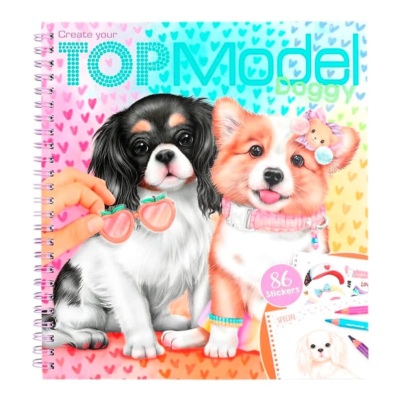 TopModel Create Your Doggy Colouring Book