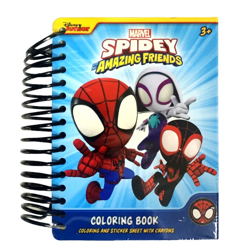 A6 Size - Marvel Spidey Activity Book with Crayons & Stickers