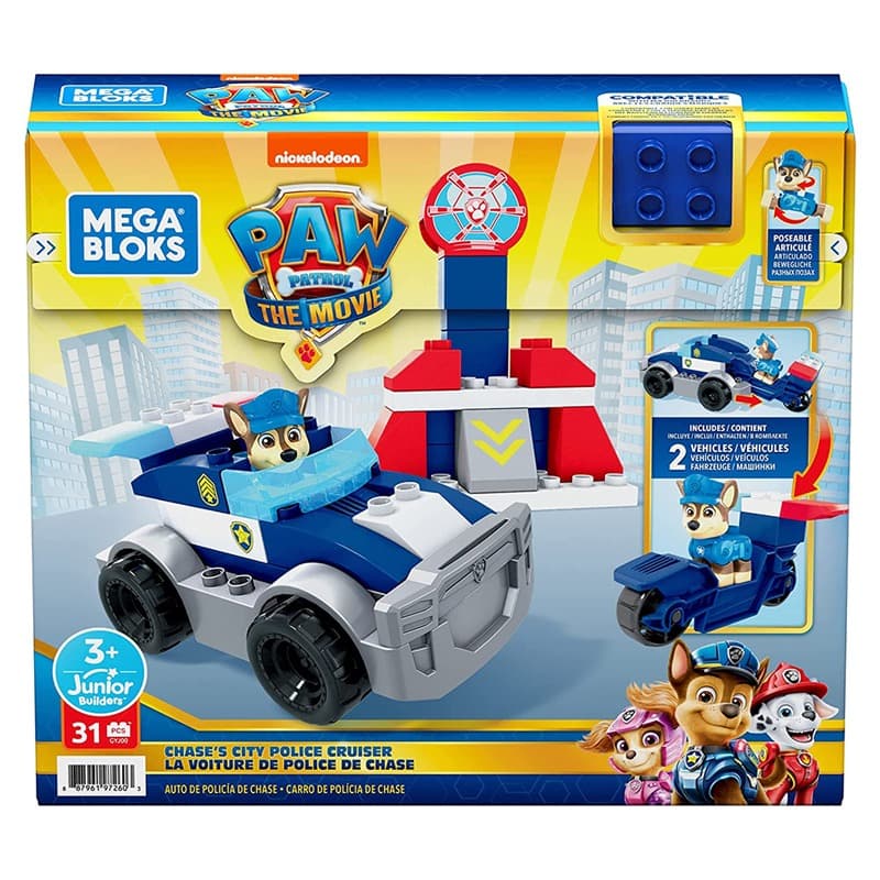 Mega Bloks Paw Patrol Chase’s City Police Cruiser Set