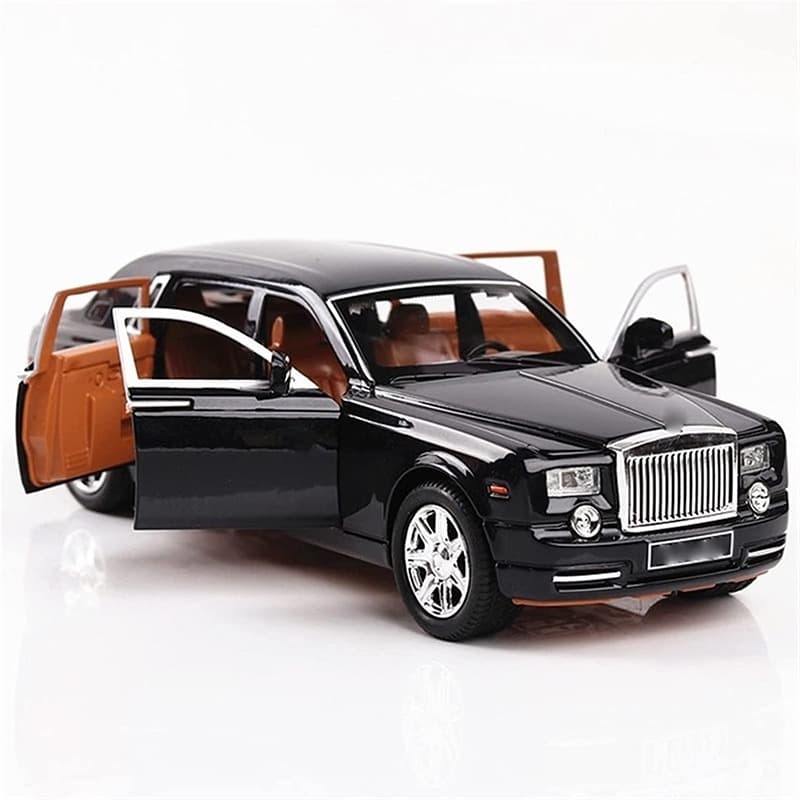 Rolls Royce Phantom Sound And Light Pull Back Die Cast - White thumbnail 2