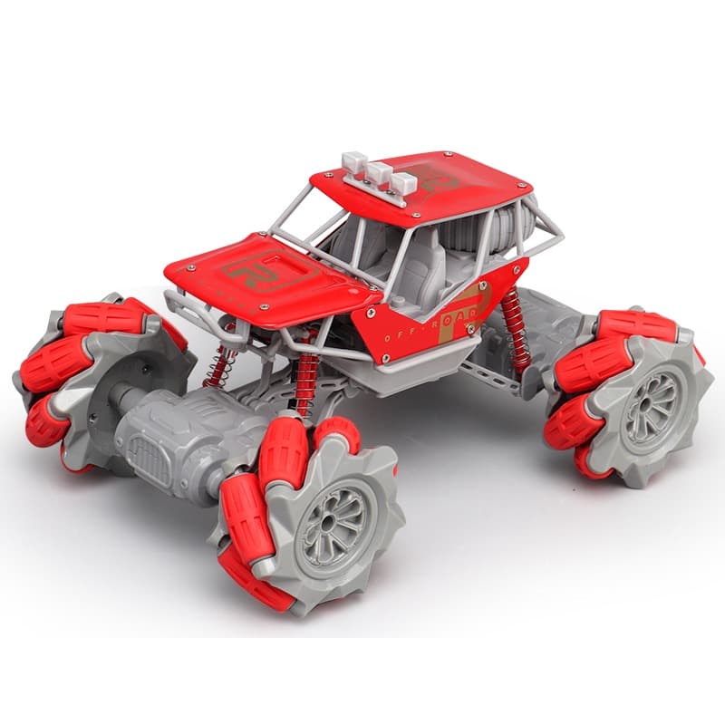 Diy Oblique Run RC Stunt Car - Red thumbnail 2