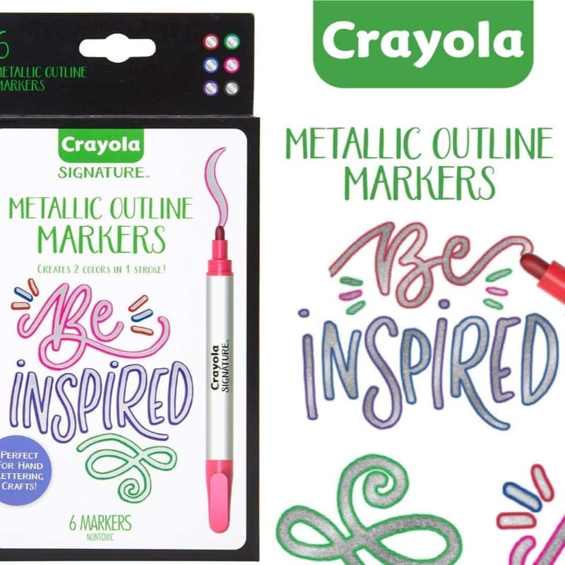Crayola Signature Metallic Crayons -6 Colors thumbnail 4