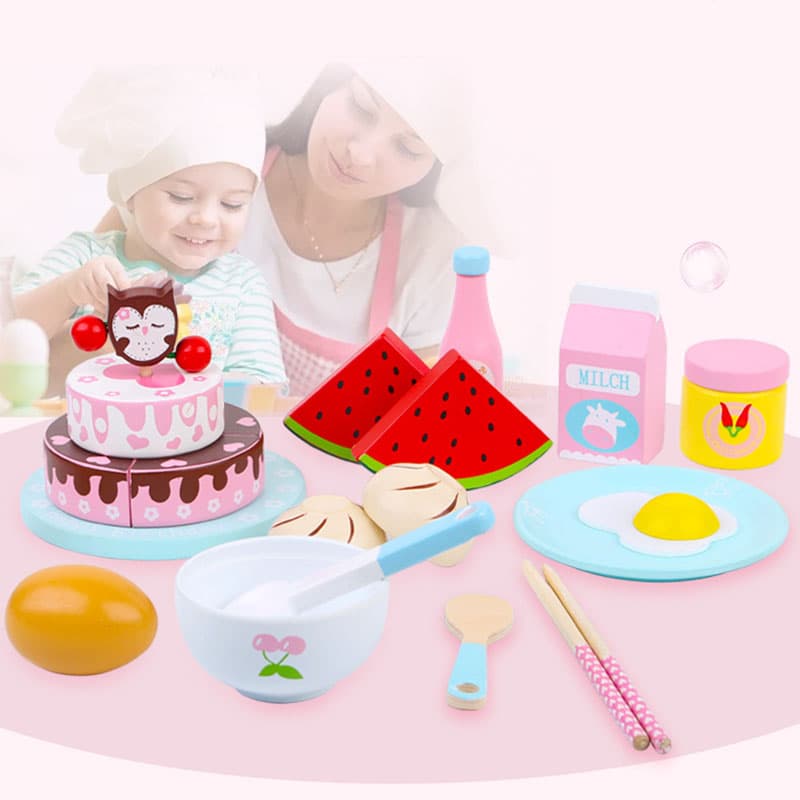 Wooden Breakfast Set - 18Pcs thumbnail 3