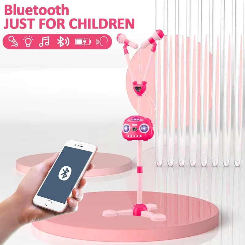 Kanisi Blutooth Double Karaoke Set - Pnik thumbnail 2