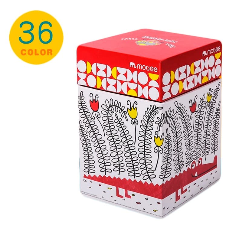 موبي - أقلام تلوين مزدوجة 36 لون