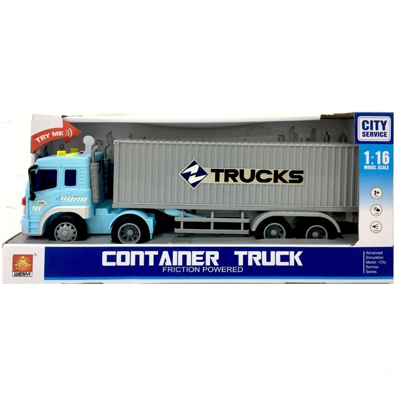 Wenyi 1:16 Friction Container Trailer Truck