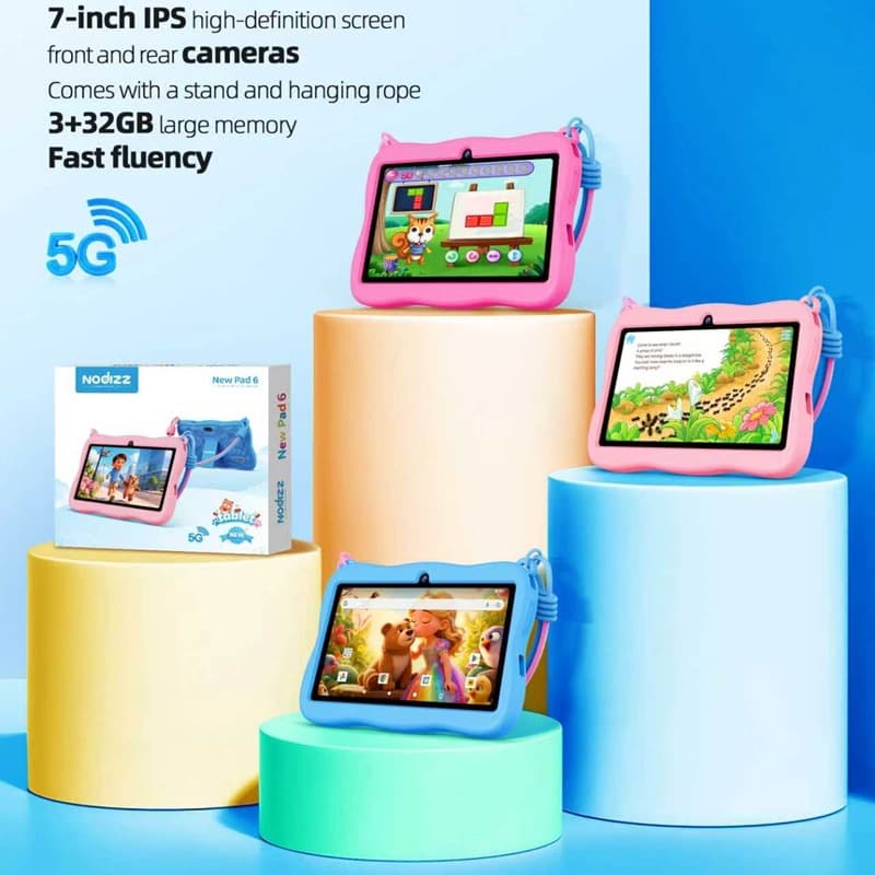Kids Tablet 7 inches 4+128GB Pink thumbnail 3