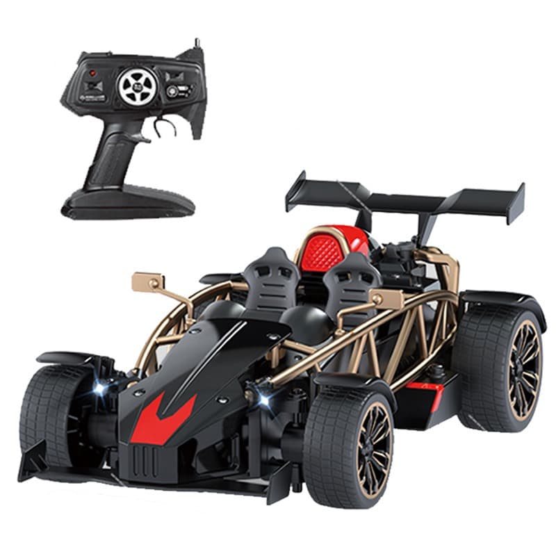 MZ RC 1:12 Die Cast Mist Spray Racing Car Black