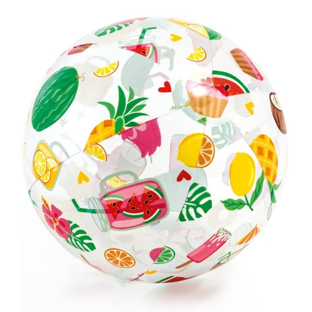Intex - Tranparent Beach Ball With Motif - Assorted