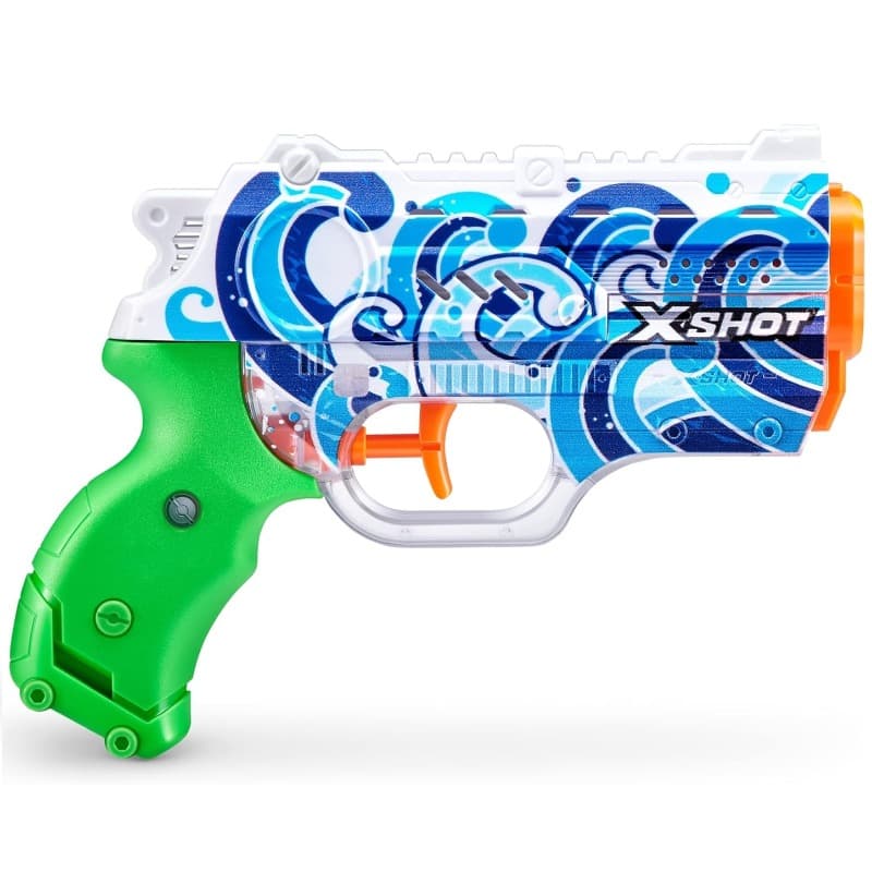 X-Shot Leather Nano Fast Fill Blazer Water Toy Gun 100ml - Blue Panorama thumbnail 2