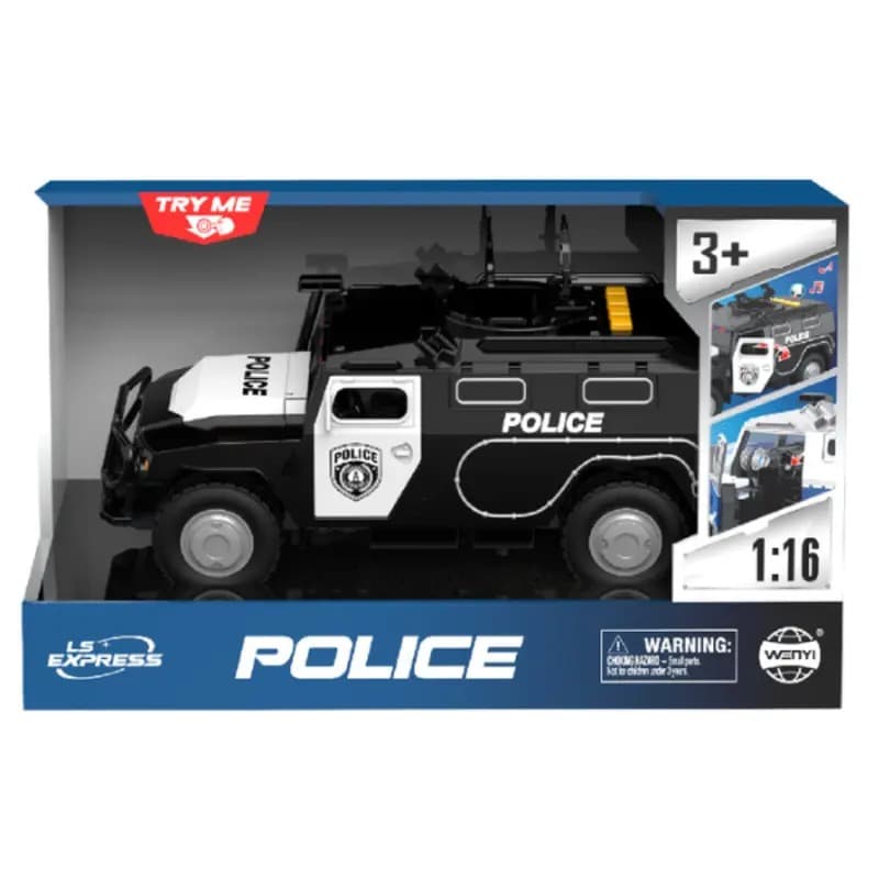 Wenyi 1:16 Scale Police Armored Tactical Truck thumbnail 3