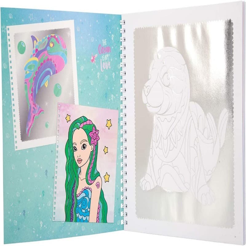 Top Model Fantasy Model Colouring Book Silver Art thumbnail 3