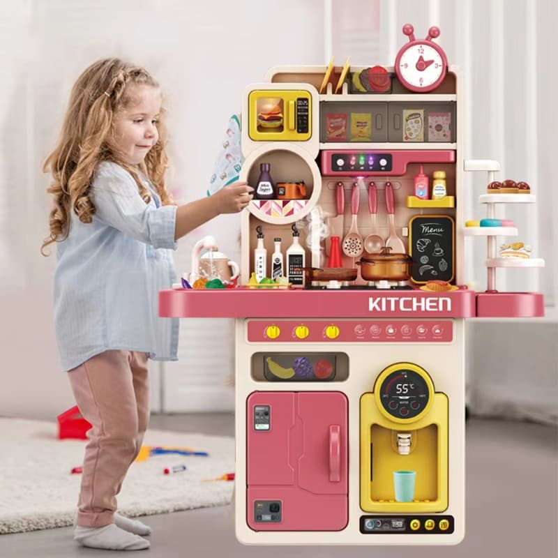 Home Kitchen Set - Red 89 Pieces thumbnail 3