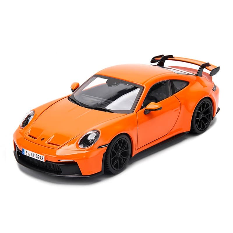 Burago Diecast Porsche Coupe -Orange thumbnail 2