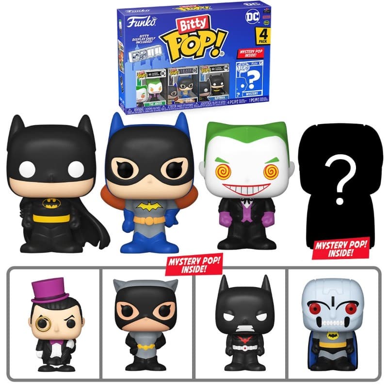 Funko Bitty Pop Heroes DC The Joker - 4 Pack thumbnail 5