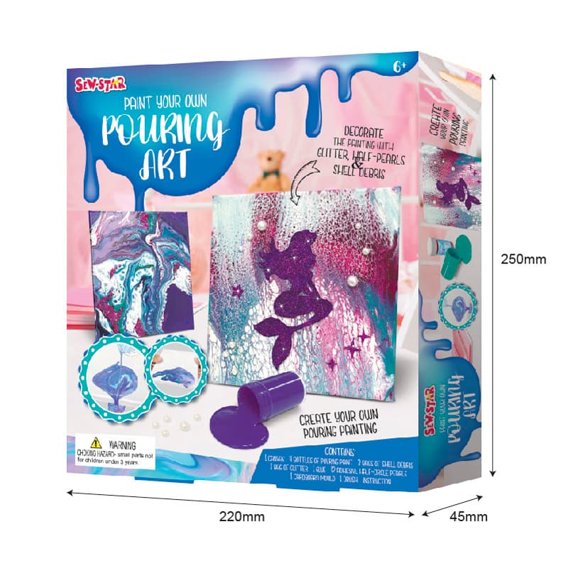 Sew Star Paint Your Own Pouring Art thumbnail 5