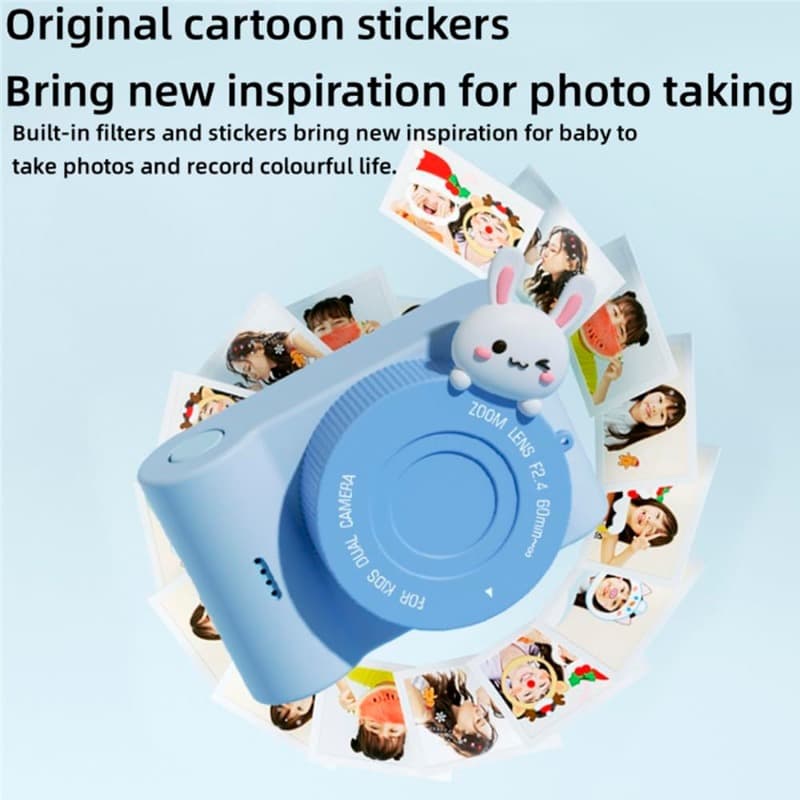 Gizzy C4 Touch Screen Children's Camera - Rabbit Blue thumbnail 4