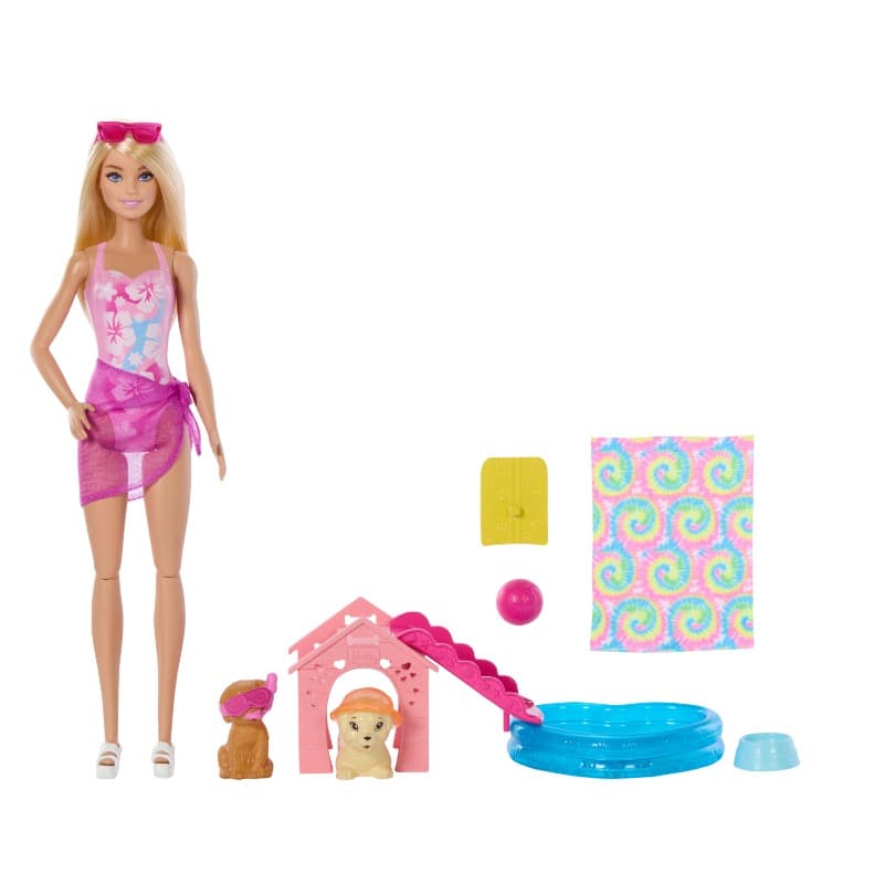 Barbie Puppy Pool Party Playset thumbnail 4