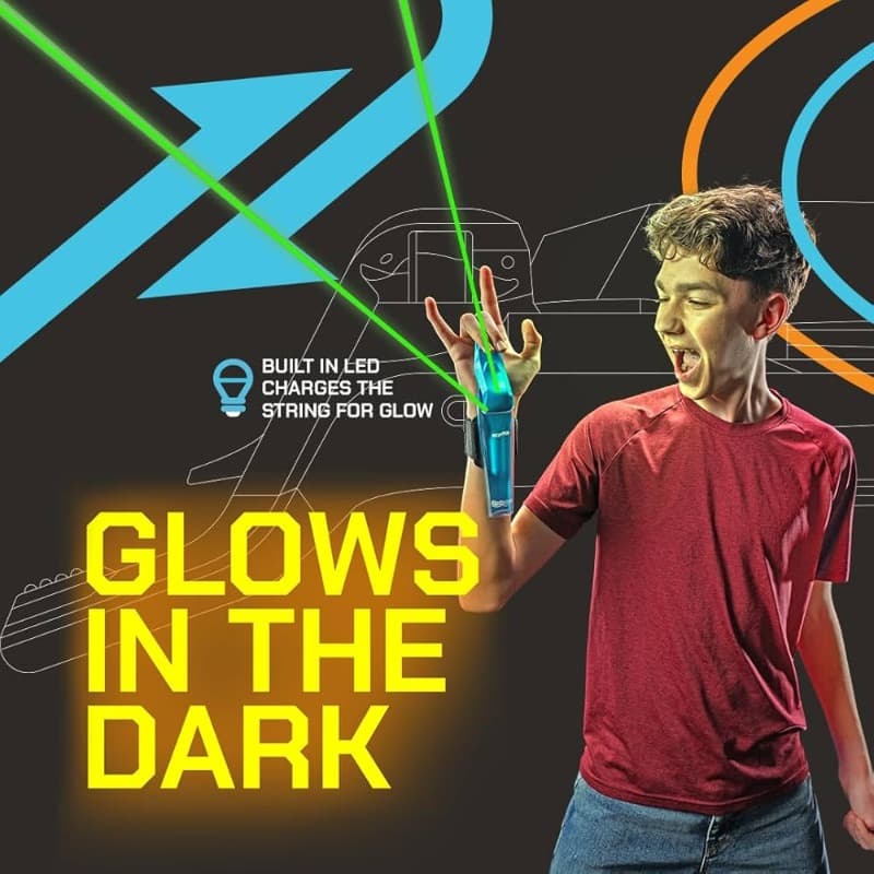 ZipString Aracna Glow-in-the-Dark Webshooter String Launcher Toy thumbnail 2