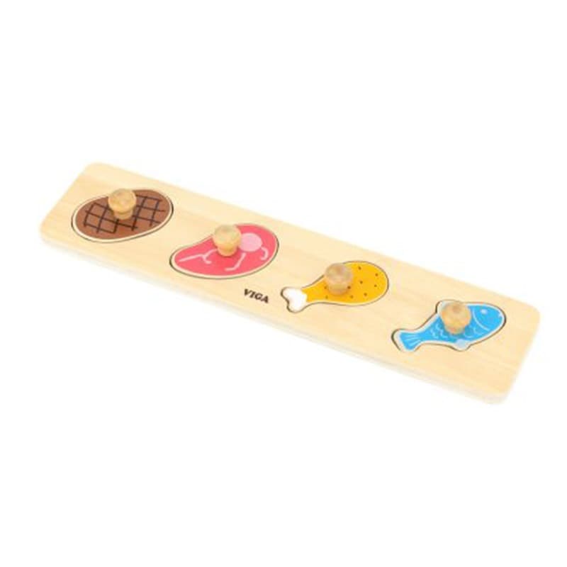 VIGA Flat Puzzle 12 Piece Set with Storage Shelf thumbnail 3