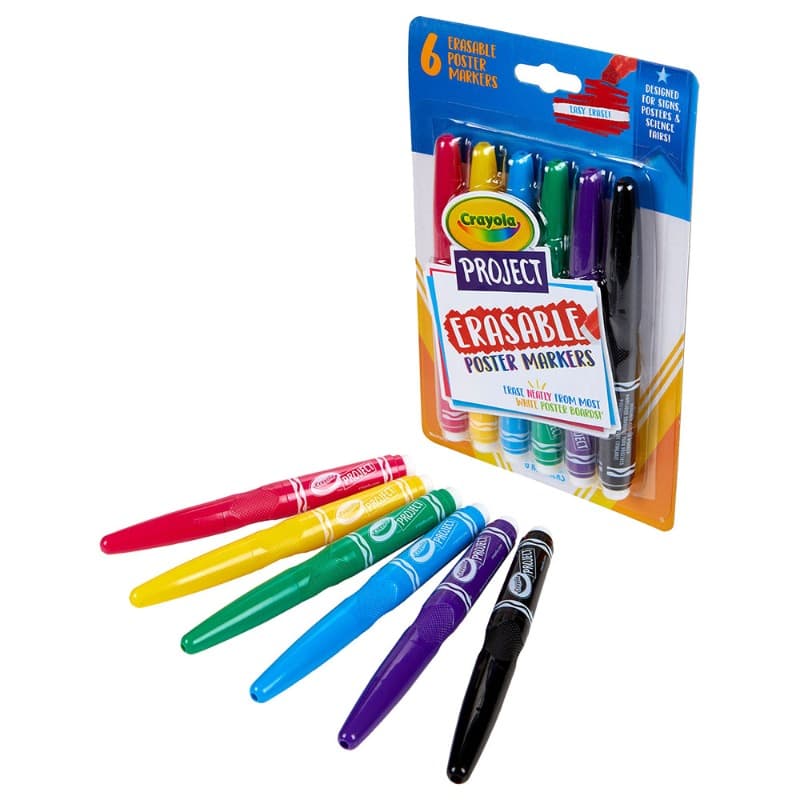 Crayola Project Erasable Crayons -6 Colors Bold thumbnail 5