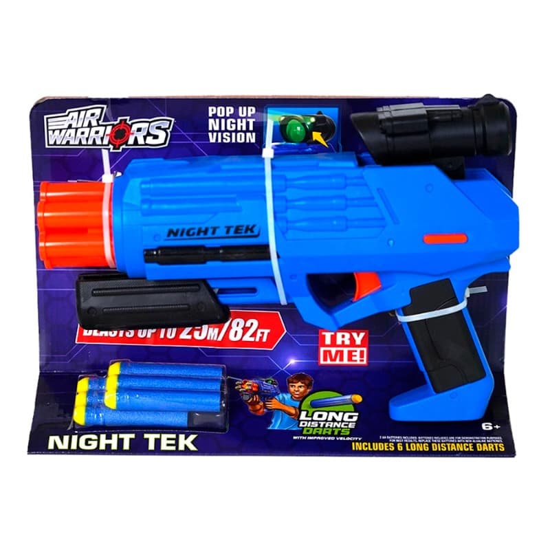 Air Warriors Night Tek Dart Blaster - Blue