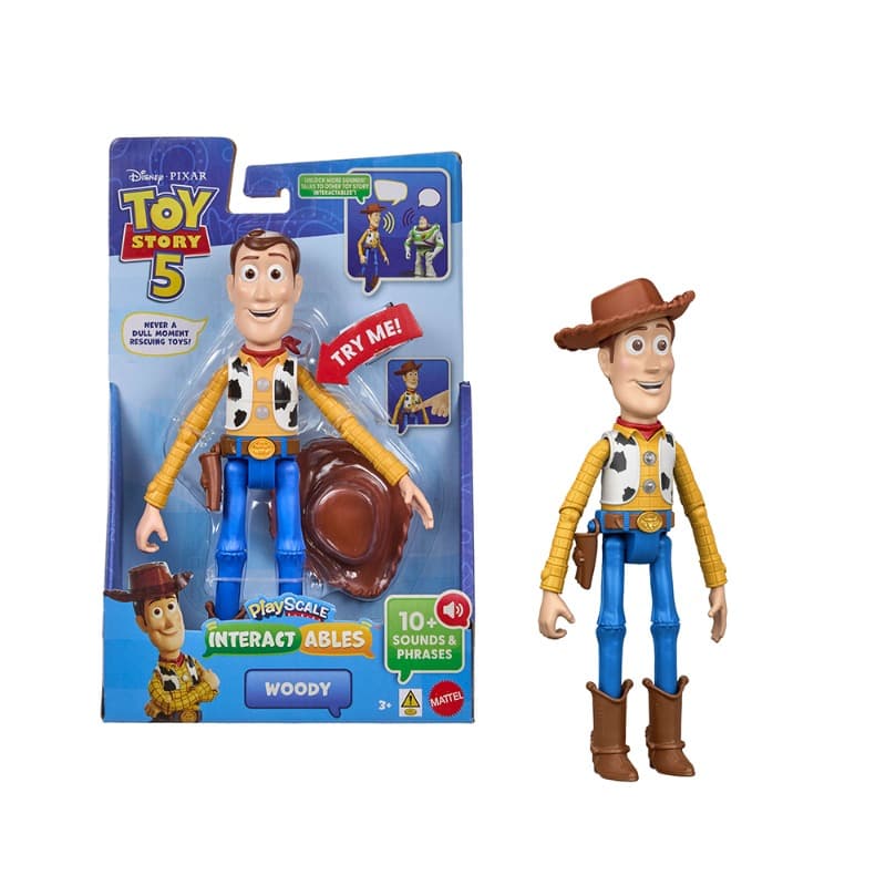 Disney Pixar Toy Story 5 Woody Interactables Figure – 9 Inch