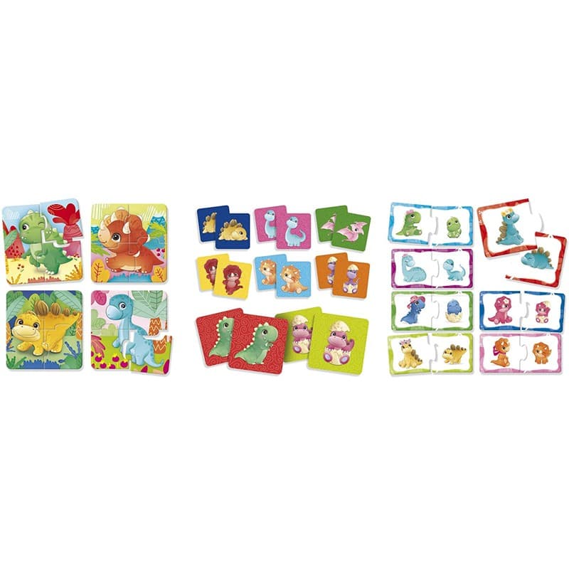 Lisciani Carotina Baby Dinoland 3D Puzzle 3 In 1 thumbnail 2