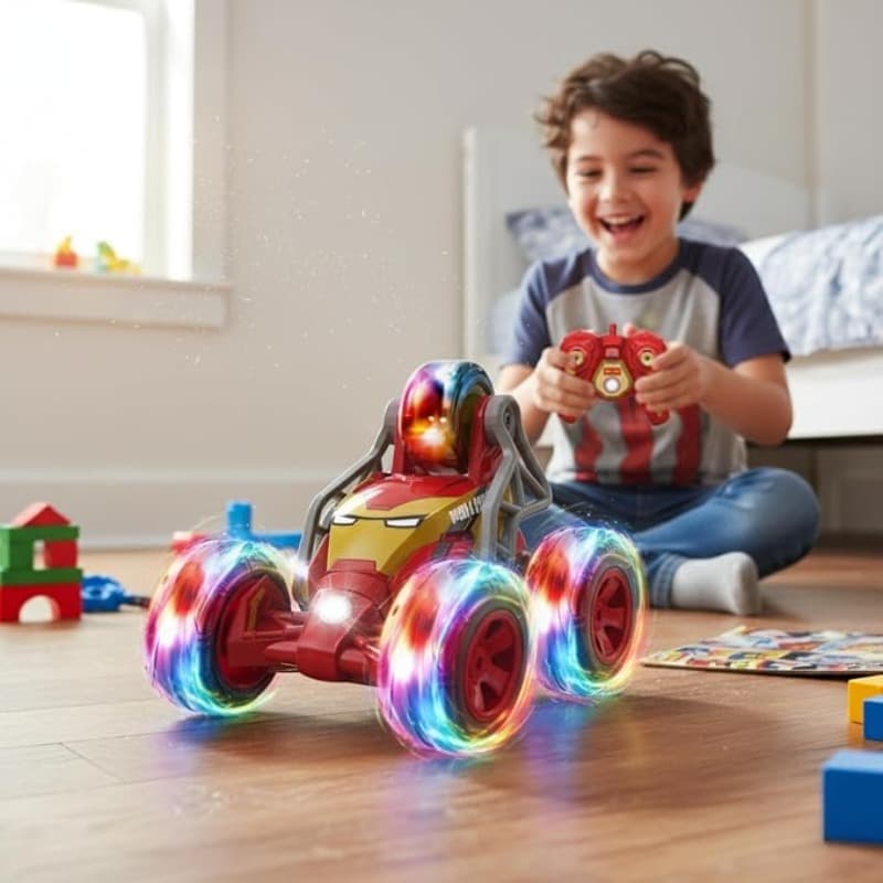 Marvel Iron Man RC Stunt Cruiser 5 Wheel Storm Spinner thumbnail 3