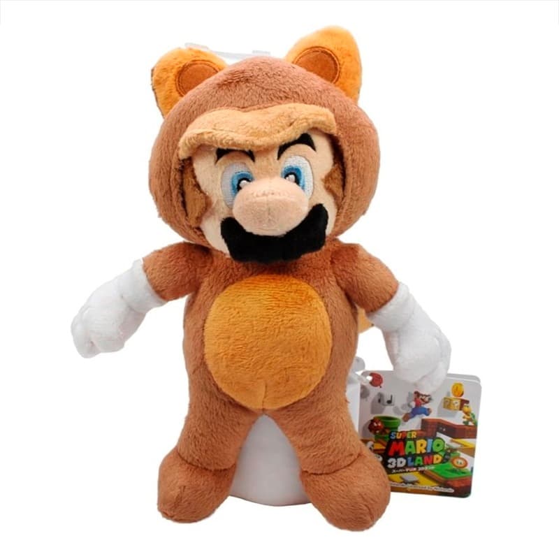 Sanei Super Mario Raccoon Tanooki Mario Plush Medium
