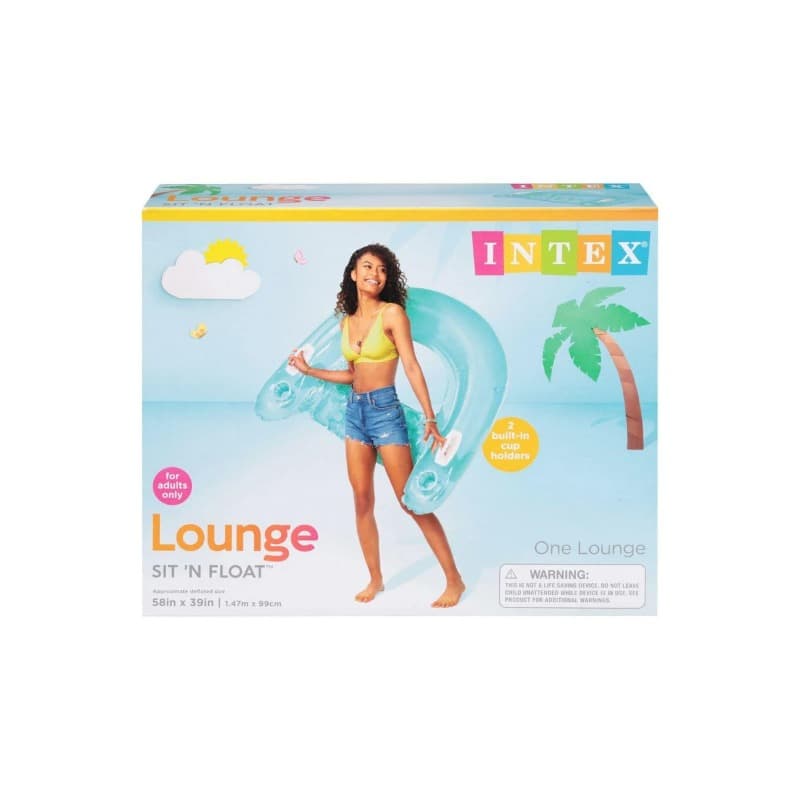 Intex Sit N Float Inflatable Lounge – 147 × 99 cm