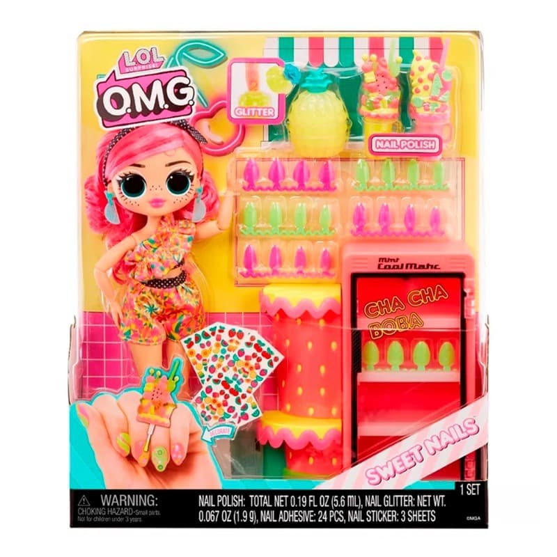 Bundle L.O.L. Surprise Sweet Nails Fruit Shop + Twins Fashion Elle Fly Doll thumbnail 2