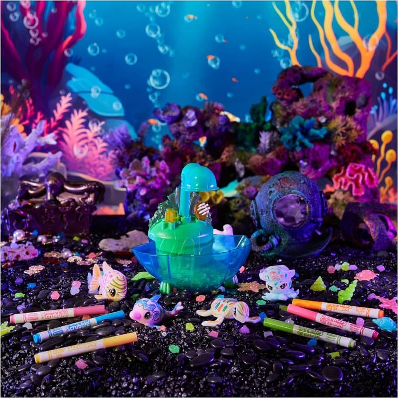 Crayola Scribble Scrappy Ocean Beach Glow Lagoon Bathtub Set thumbnail 5