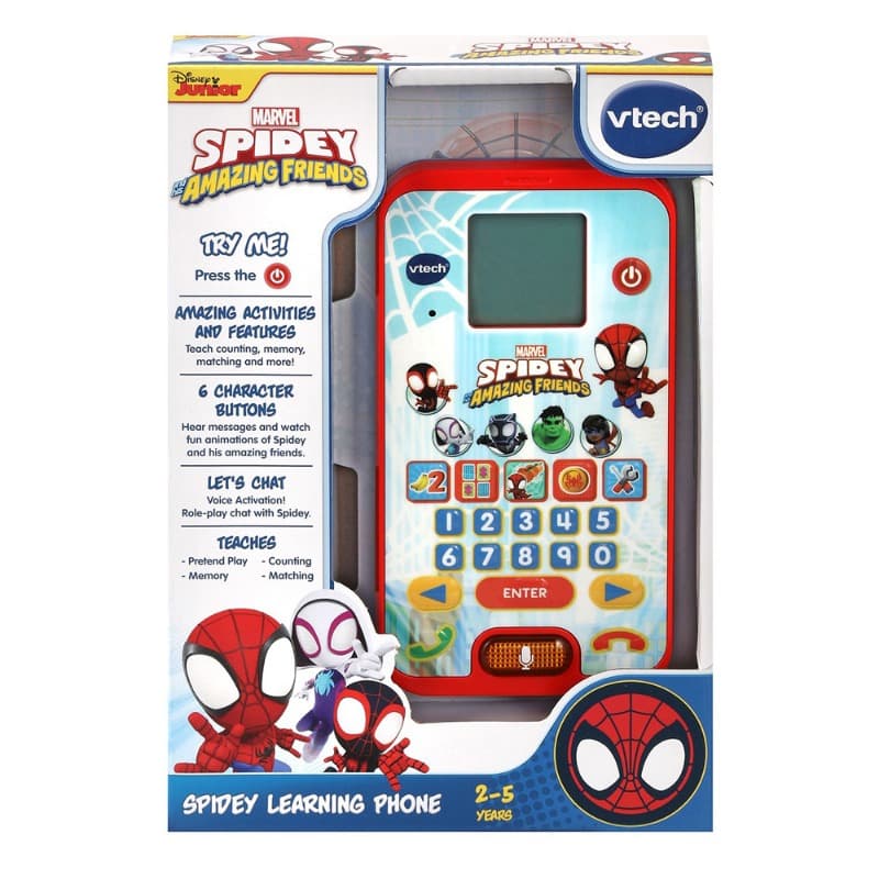 Vtech Spidey And His Amazing Friends Learning Phone