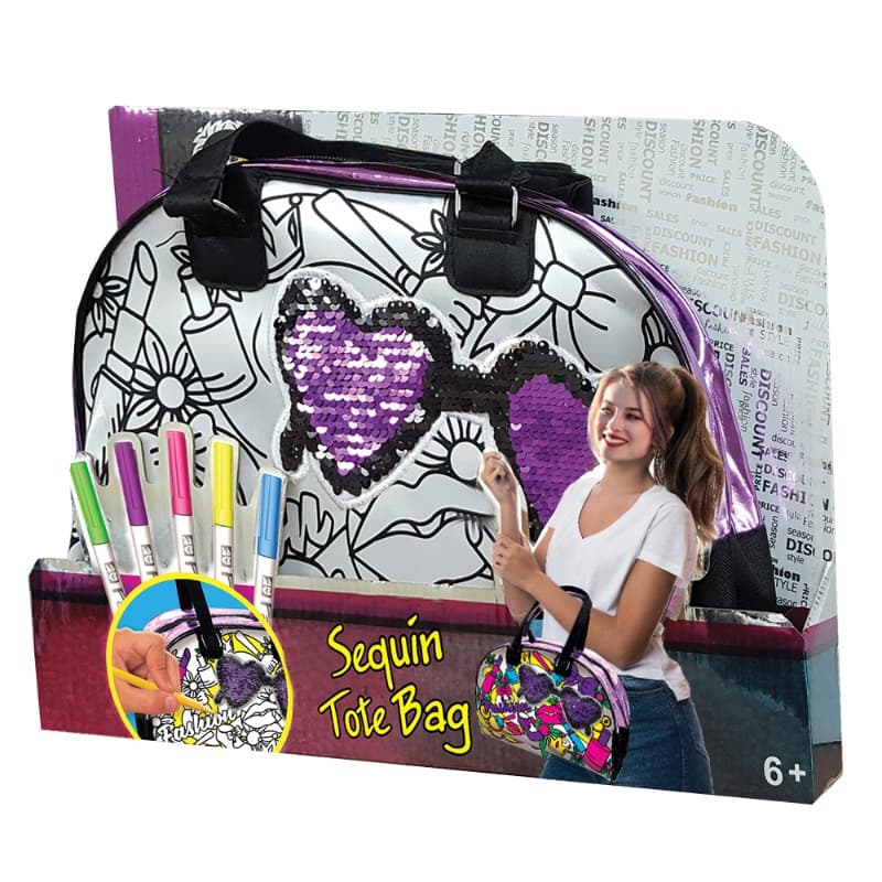 Fashion Time Tote Bag Reversible Sequins